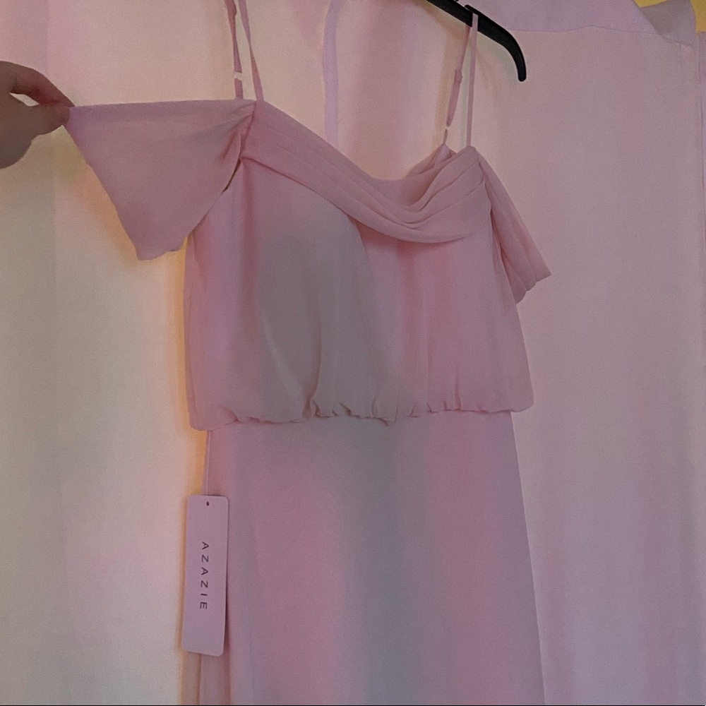 Pale pink long formal dress